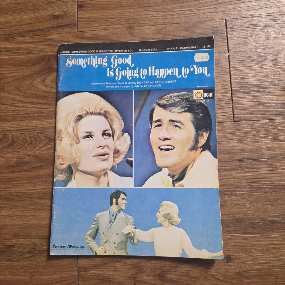 Vintage 1969 Something Good Is Going To Happen To You Sheet Music Carmichael